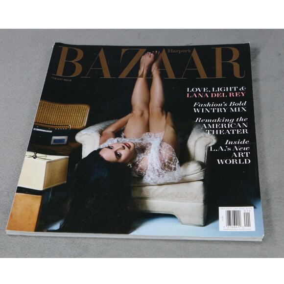 Lana Del Rey The Art Issue Fashion Magazine Harper’s Bazaar Dec 2023 Jan 2024 - Picture 1 of 6